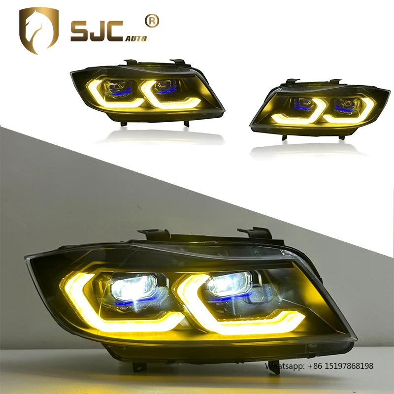 

SJC Auto Car Lights for BMW 3 Series E90 Headlight Assembly LCI Headlamp Modified 2005-2012 LED Headlight Daytime Running Lights