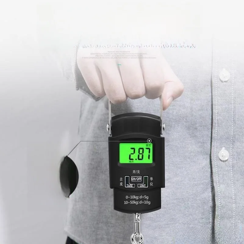 

Portable Stainl Steel Electronic Sc 50kg High Precision Handheld Lage Sc for Traveling Cact Kitchen Tool