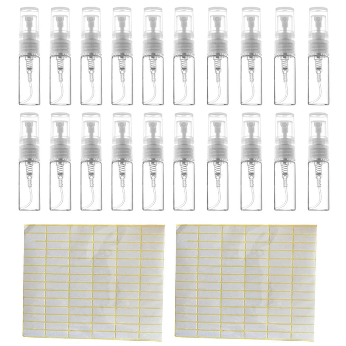 100Pcs 3ML Spray Bottle Small Cosmetic Packing Atomizer Perfume Bottles Atomizing Spray Liquid Container for Travel