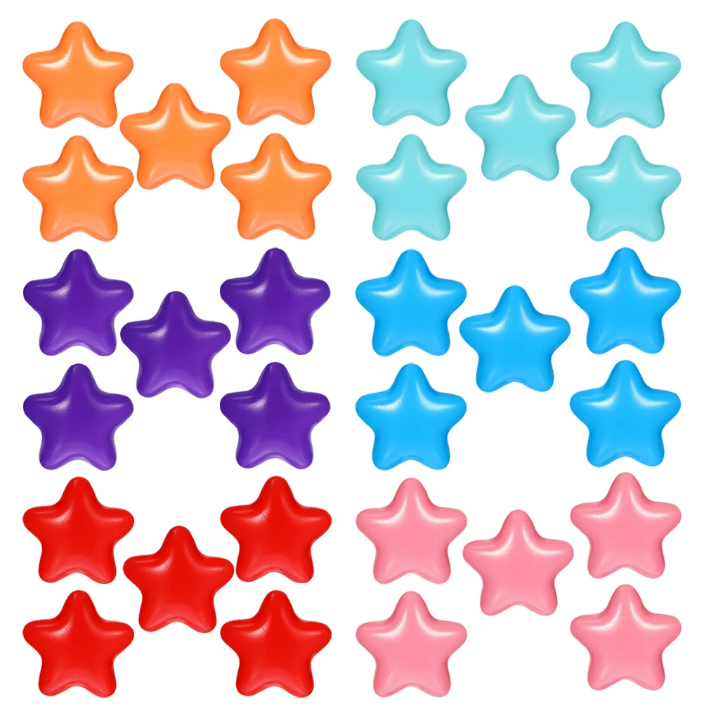 

200pcs Ocean Balls Star Shape Kids Educational Toy Plastic Balls for Ball Pits Toddlers Bath Tub Fun Swim Toys