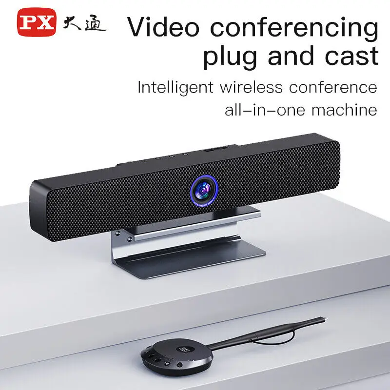 PX WMS-K1 4K Screen Wireless Projector Video Conference Plug and Cast Compatible for Smartphone Computer and TV Projector