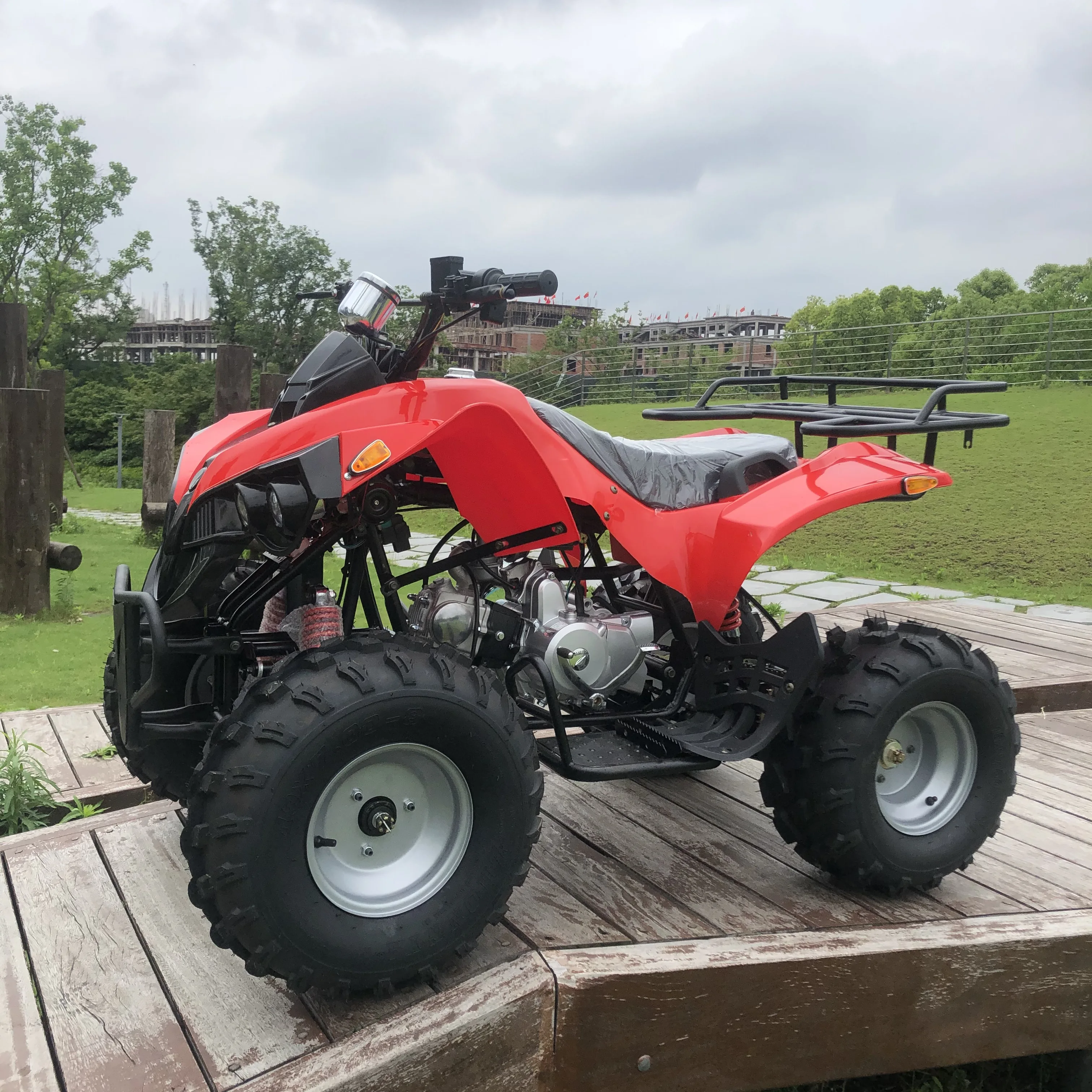 125cc 4-Stroke Automatic Quad Bike 1000W Power Chain Drive Gas/Electric Options EPA/ECE/EC Certified Equipped ATV for Kids Adult