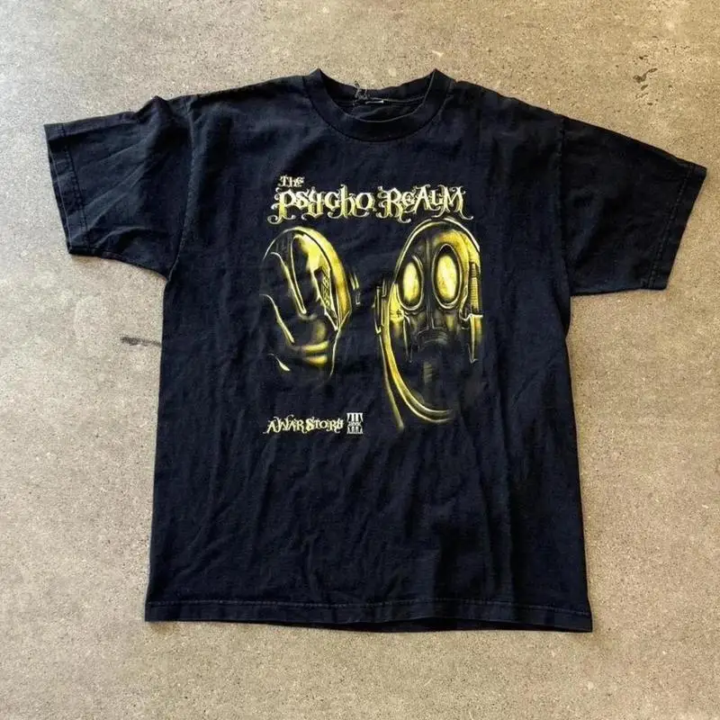 Vintage Psycho Realm Streetwear Rap T-Shirt