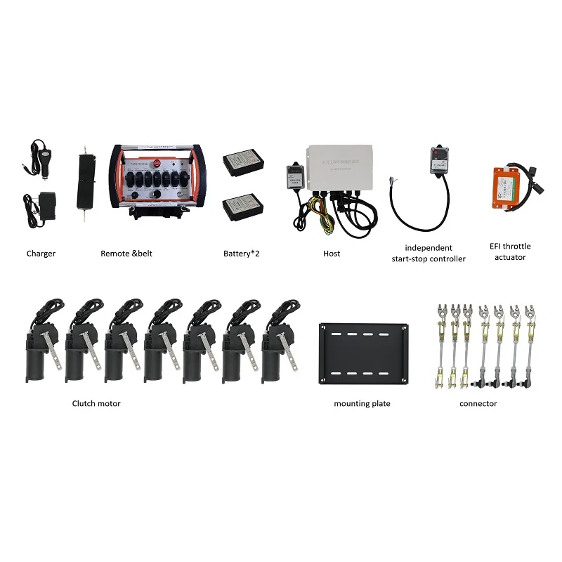 ’Tianma Factory 7-Joystick Metal Industrial Remote Control Waterproof Wireless ThrottleCranes Trucks 24V Hydraulic Universal