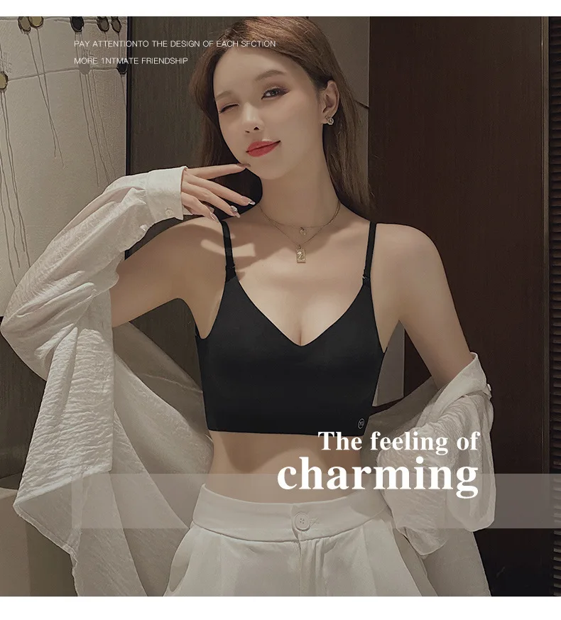 2024 Neviditelná push-up podprsenka s hlubokým výstřihem, sexy dámská podprsenka s otevřenými zády, bezešvé spodní prádlo - náhled 5