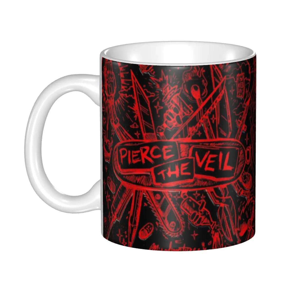 

Customized Pierce Veil Mugs DIY Misadventures Ceramic Tea Milk Coffee Cups