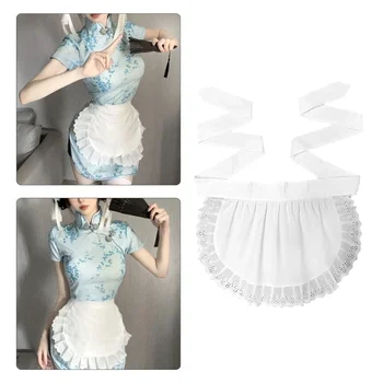 Tablier Cosplay demoiselle d'honneur, Costume Cosplay demoiselle, demi-tablier, Costume serveuse, tablier