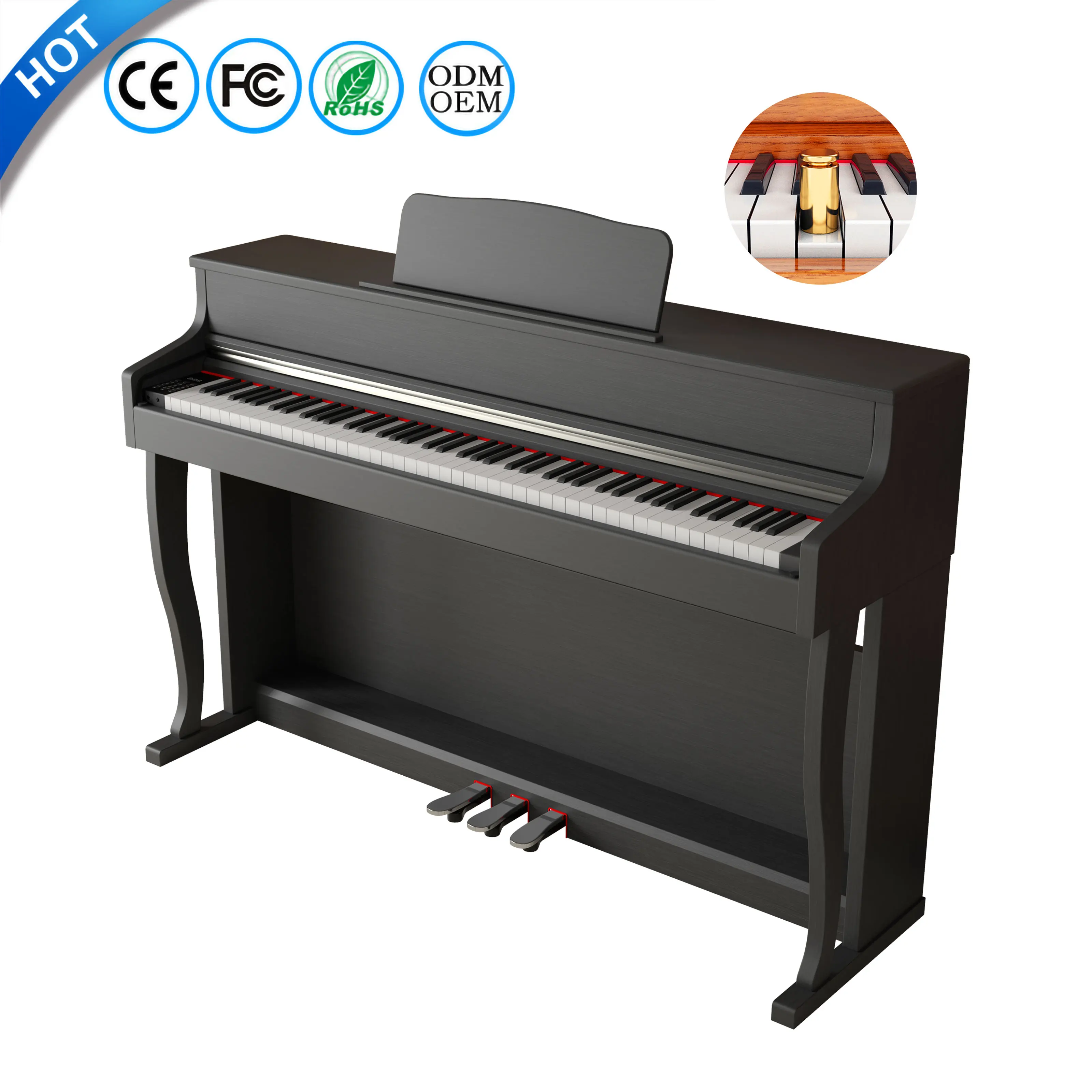 

BLANTH Music Instrument Piano Weighted Keyboard Piano Professionnel Electronic 88 Key Weighted Digital Piano Keyboard