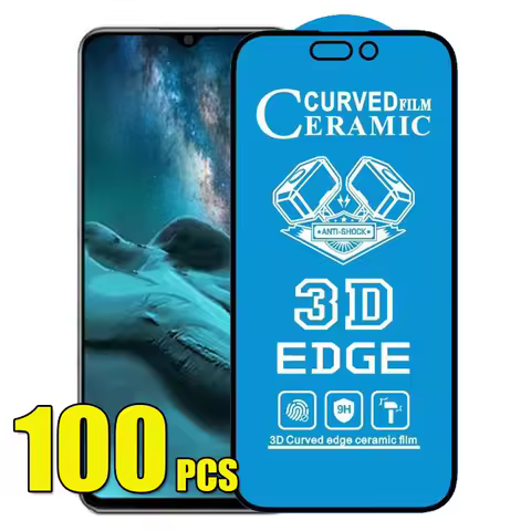 100pcs 3D EDGE Curved Ceramics HD Film Screen Protector Cover For Samsung Galaxy S24 Ultra S23 FE S22 Plus A04 A14 A24 A34 A54