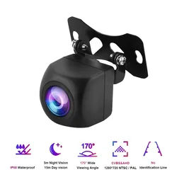 5V 12V Groothoek Hd Auto Achteruitkijkcamera Achteruitkijkcamera Videovoertuigcamera Back-Up Achteruitrijcamera Nachtzicht Parkeercamera