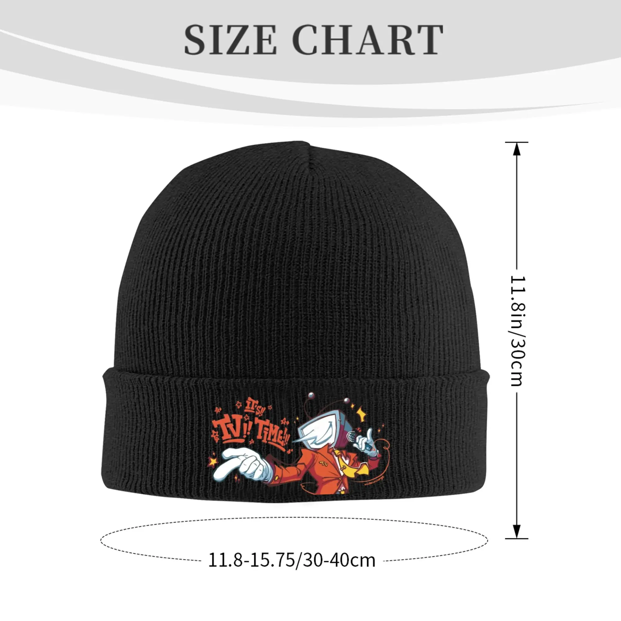 Its TV Time! Tenna Deltarune Beanie Hats  Bonnet Hats Adult Unisex Cool Outdoor Sport Skullies Beanies Autumn Head Wrap Caps