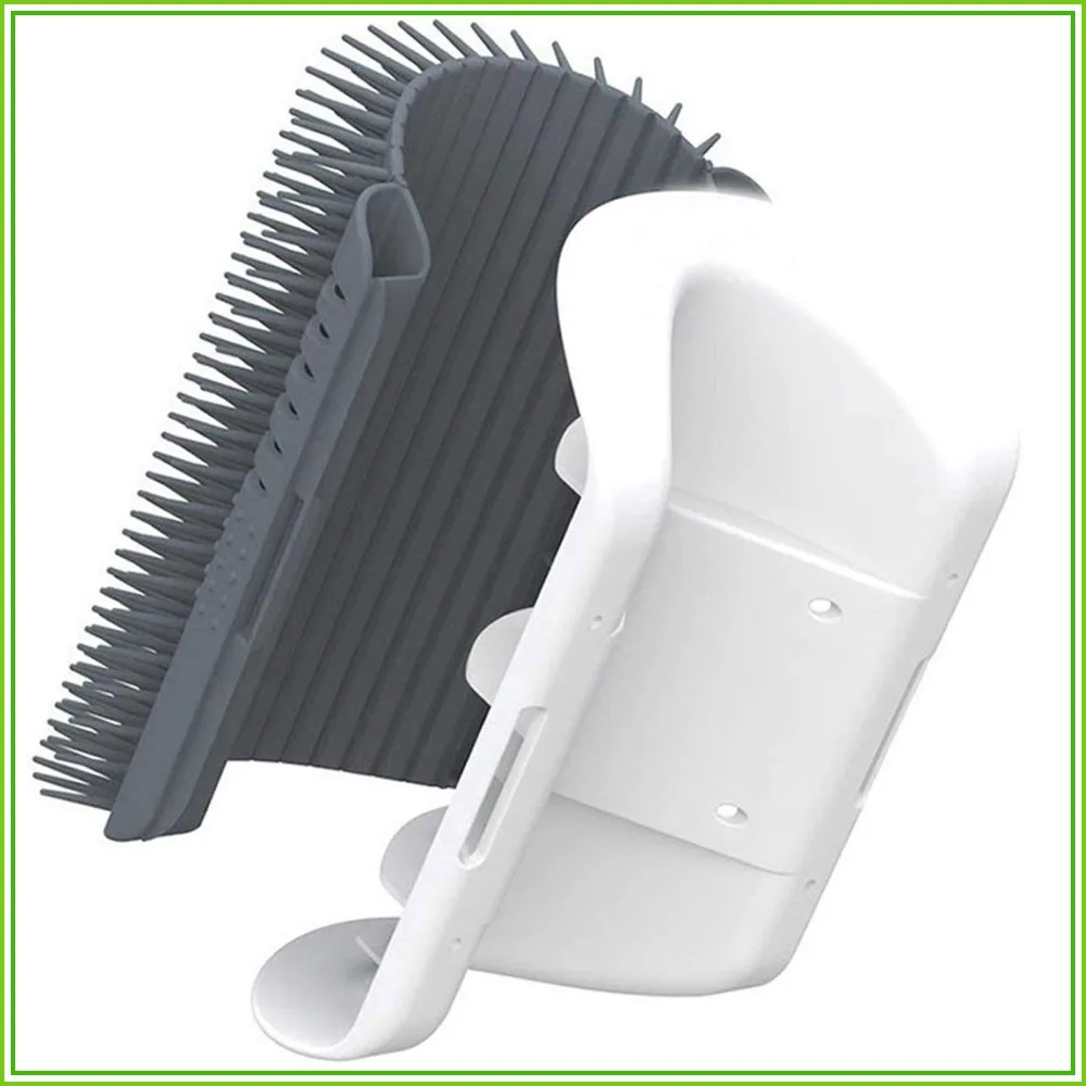

3.0 Softer Cat Self Groomer with Catnip, Wall Corner Scratcher Comb, Grooming Massage Brush for Long & Short Fur Pets
