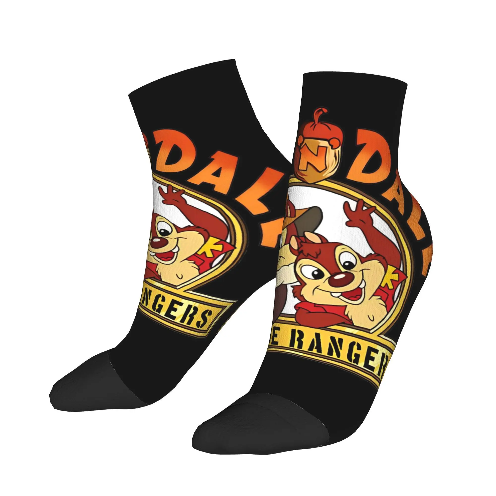 

Men's Socks Chip 'n' Dale Retro Soft Breathable Ankle Sock Summer meme Pattern Skateboard Anti Skid Socks
