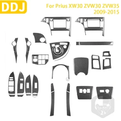 For Toyota Prius 2010 2011 2012 2013 2014 2015 3th XW30 ZVW30 Accessories Carbon Fiber Car Interior Full Protection Sticker