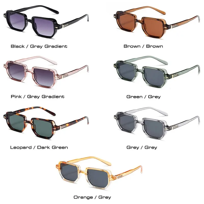 Rectangle Sunglasses Women Men Candy Color Sun Glasses Ins Street Party Eyeglasses for Shopping Beach Eyewears image 4