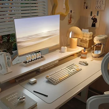 Tappetino per mouse portatile da gioco di grandi dimensioni Tappetino da scrivania in pelle scamosciata antiscivolo impermeabile in pelle PU Tappetino per tastiera per computer Tappetino per mouse bianco