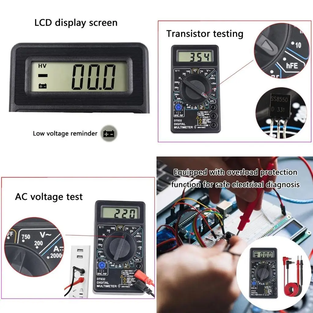 L43A Advanced Digital Tester Electronic Measurement overloading  Protections Diode Checker