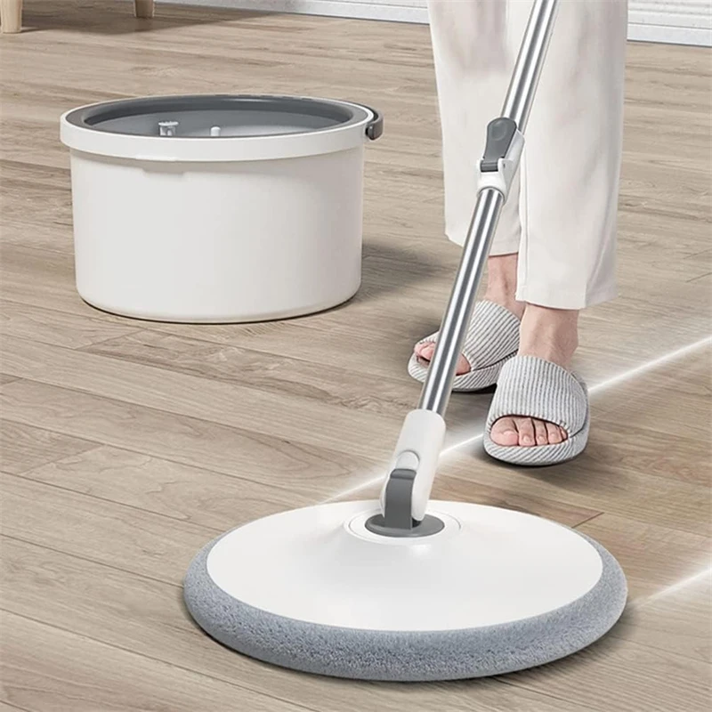 1-10pcs Round MOP Head Cloth Spin Wring for Cleaning Floors Pad Home Replacement Universal Accessories 360 Rotating Barrel Towel