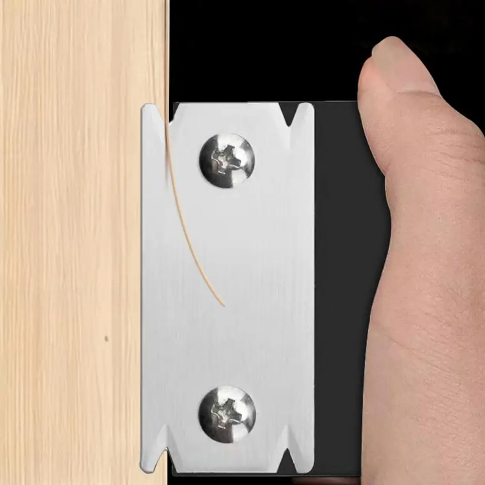 Stainless Steel Blade Trimmer Wood Edge Banding Trimmer Cutter with Stainless Steel Blade Wooden Handle for Woodworking