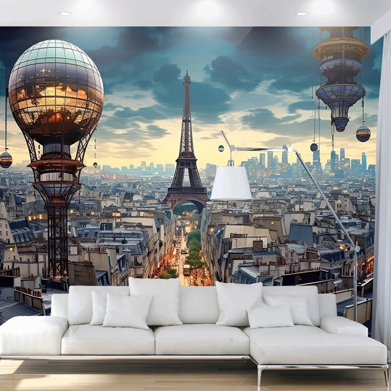 Custom Any Size Photo Wallpaper Tower Building Technology Landscape Murals Restaurant Living Room Bedroom Backdrop Wall Decor