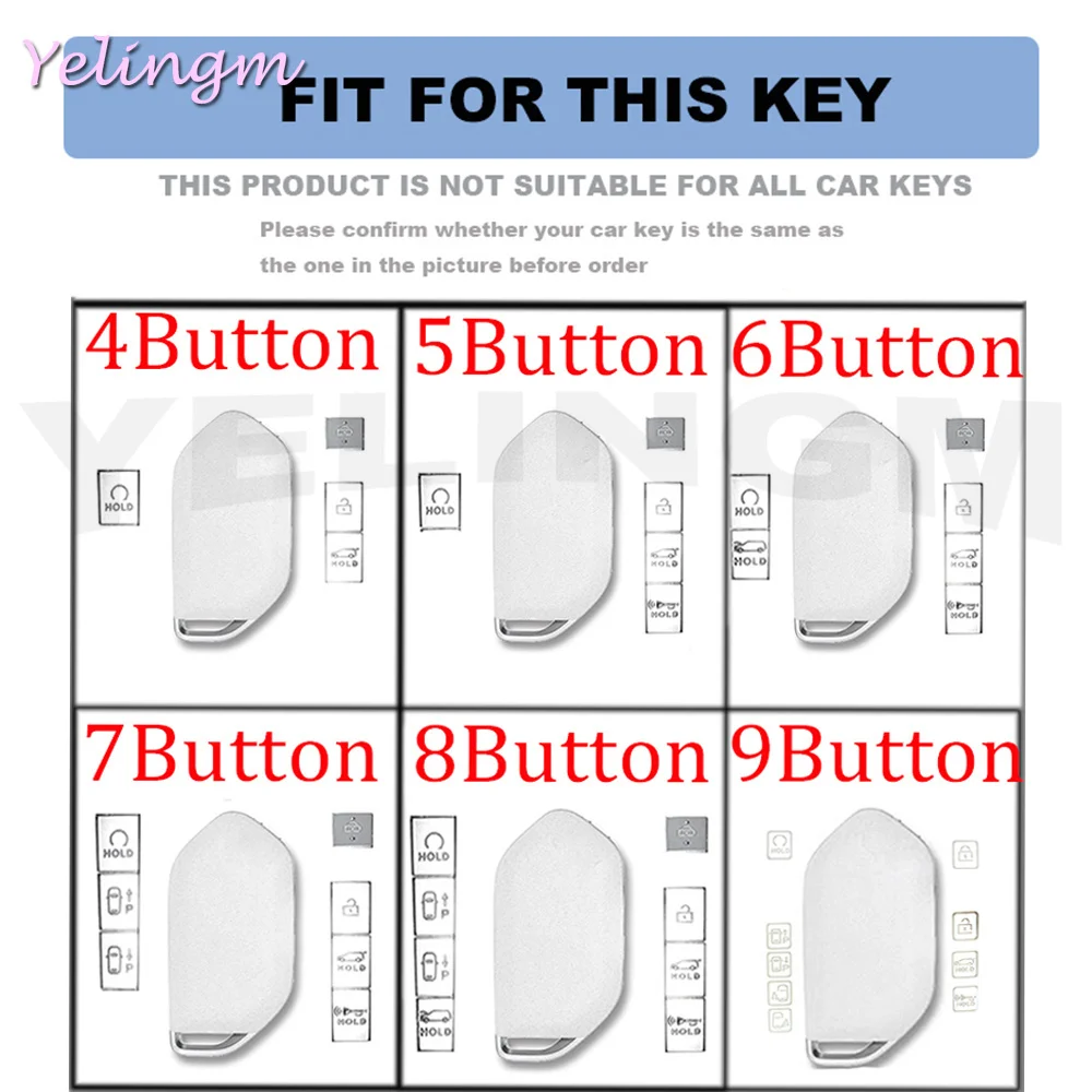 4/5/6/7/8/9 Buttons Car Key Cover For Kia EV9 Picanto Sorento MQ4 Carnival KA4 Morning K5 Carens 2024 Shell Fob Keychain