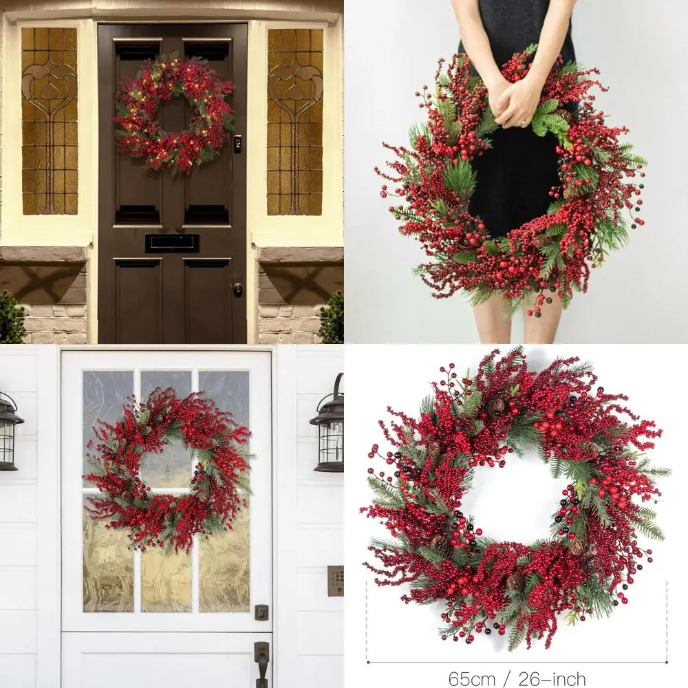 26 Pre-Lit Red Berr… - image