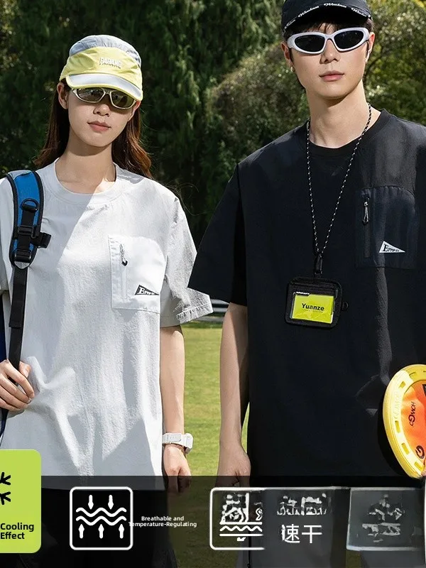 

Легкая спортивная футболка круглая Ne ort Sve для мужчин и женщин, новая летняя одежда для езды на велосипеде, пешего туризма, Qui Dry, одежда для пар