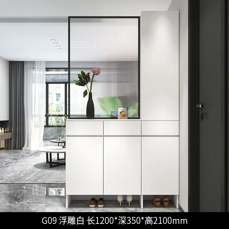 

Shoe Cabinet Entrance Cabinet Modern Minimalist Living Room Changhong Glass Screen Hallway Home Hall Cabinet