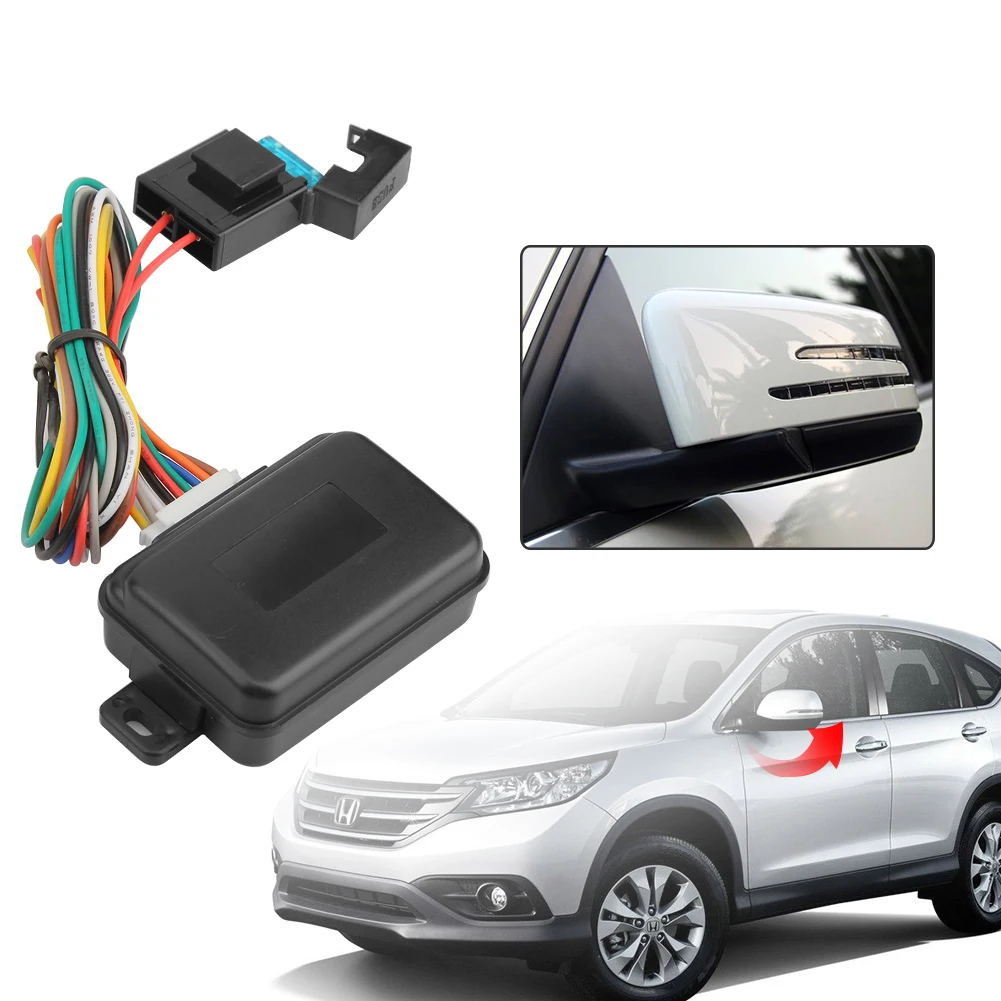 Car Side Rearview Mirror Automatic Folding System with Connecting Cable Automobile Parts Accessories
