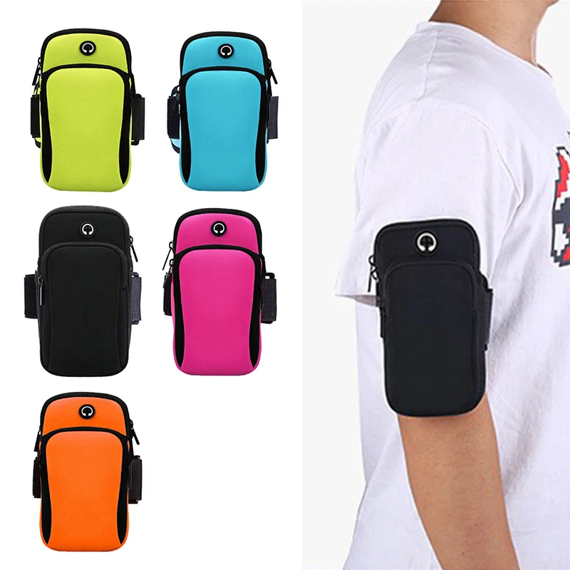 Portable Arm Bag Sports Running 6.5 Inch Mobile Phone Universal Arm Bags Waterproof Fitness Arm Pouch for Men Women XA129CC