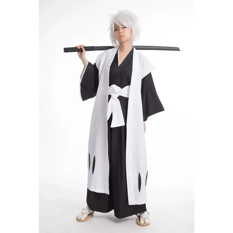 

DY20Anime Bleach Cosplay Costume Hitsugaya Toushirou Cosplay Costumes Male Unisex Halloween Kimono Set Clothes Hitsugaya Bleach2