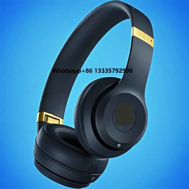 

Brand New for Beat- Solo4 Headset Black&Gold Hot Sale Headphone Matte Finish Comfortable Earpads for Studio Monitor Work
