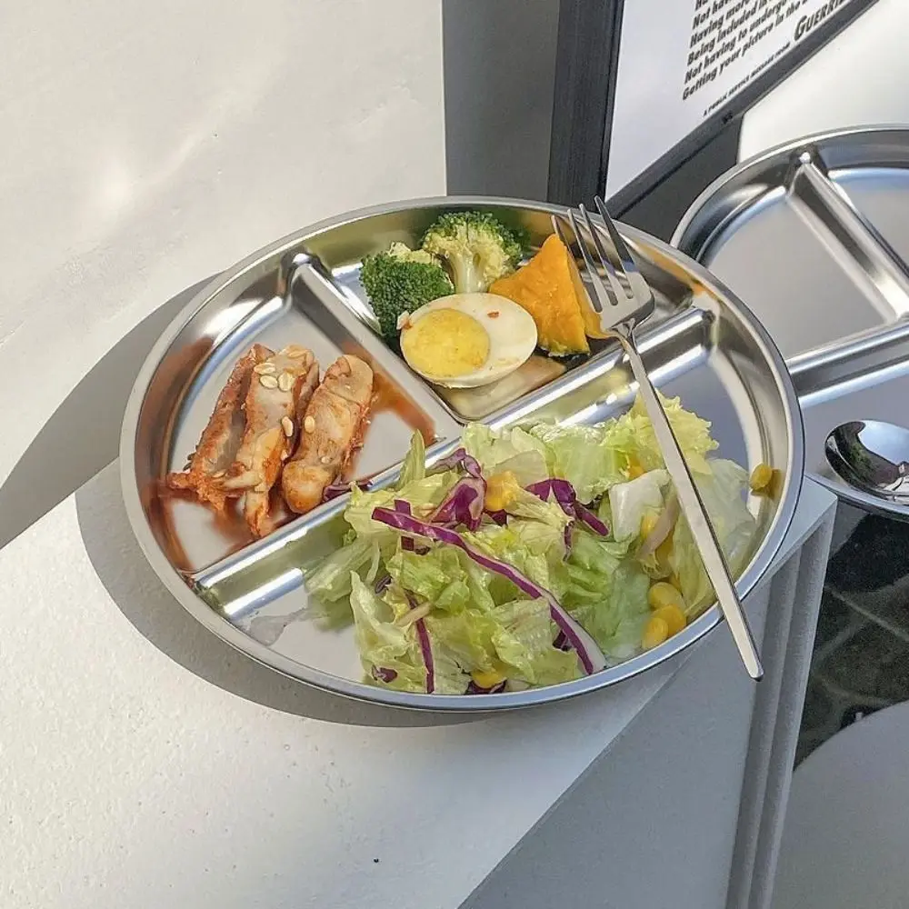 Multifunctional 304 Stainless Steel Portion Control Plates 9