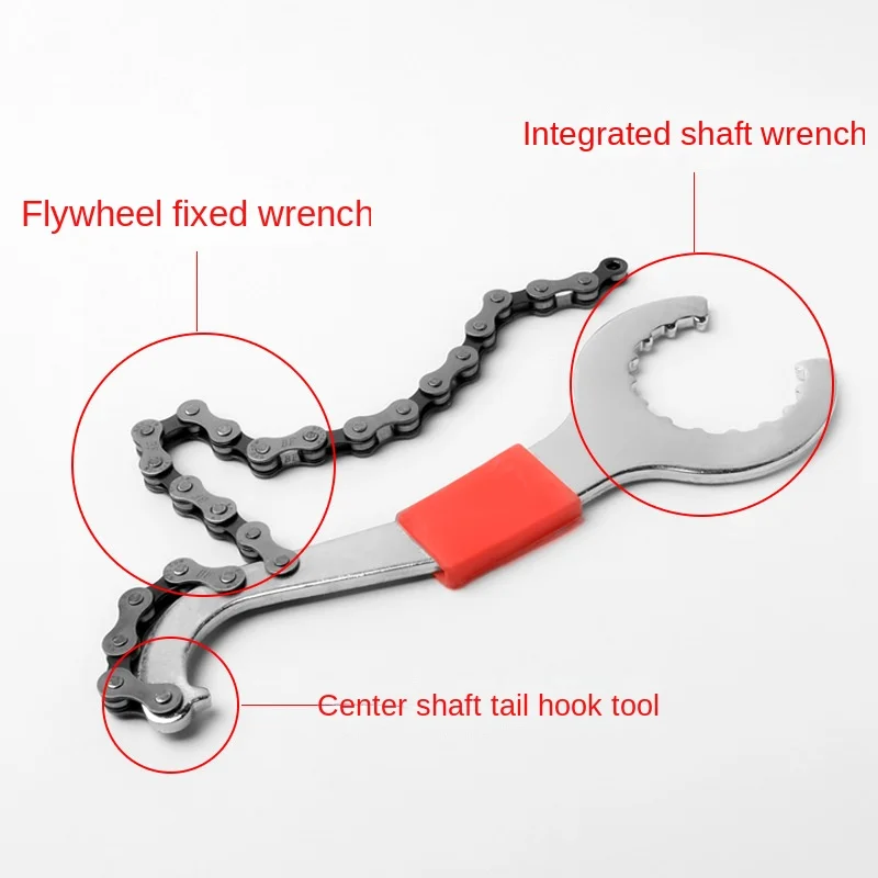 3 in 1 multifunctional Bike Chain Repair Wrench Freewheel removal Wrench For MTB Road Bike Bicycle Repair Tools Bracket Remover