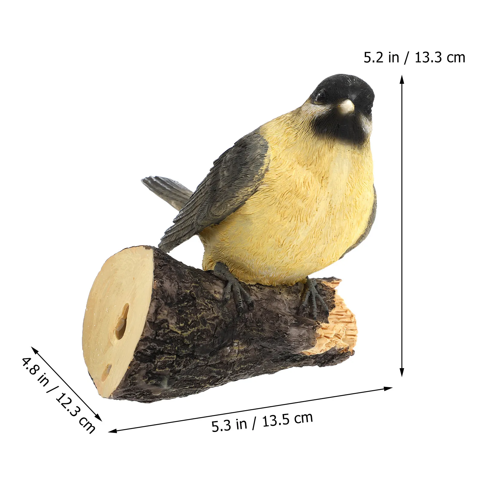 1Pcs Lifelike Resin Bird Ornament for Home Decor Garden Yard Micro Landscape Decoration Creative Adorable Simulation Bird