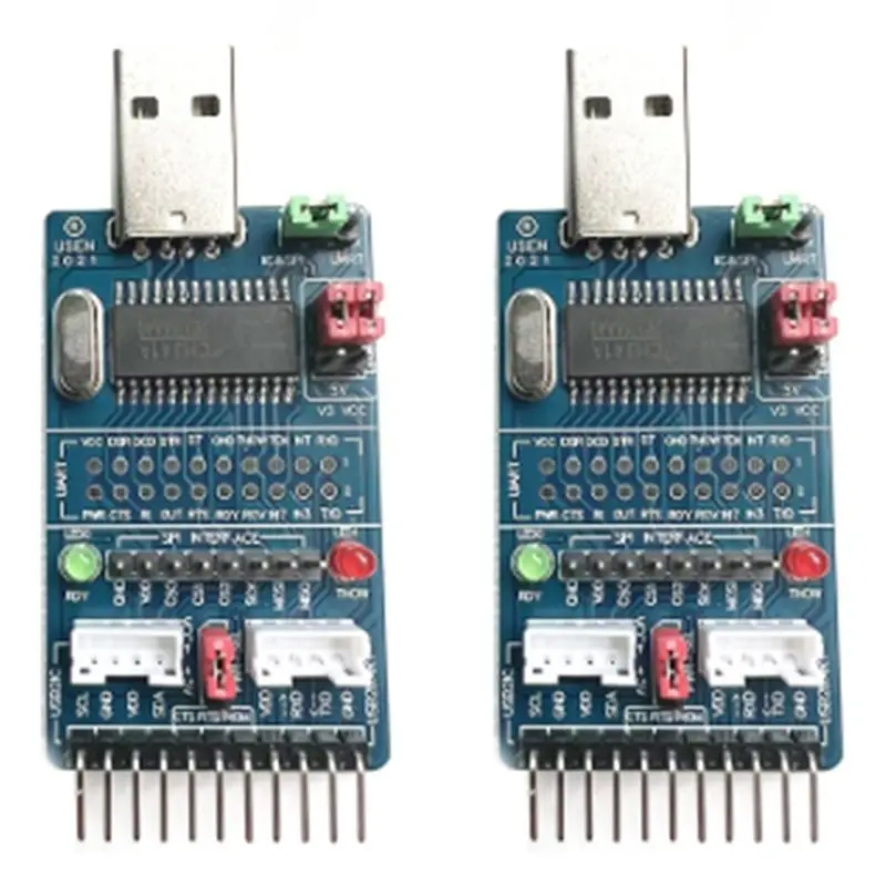 Superior-2X CH341A USB To I2C / IIC / SPI / UART / TTL / ISP Adapter EPP /MEM Parallel Port Converter