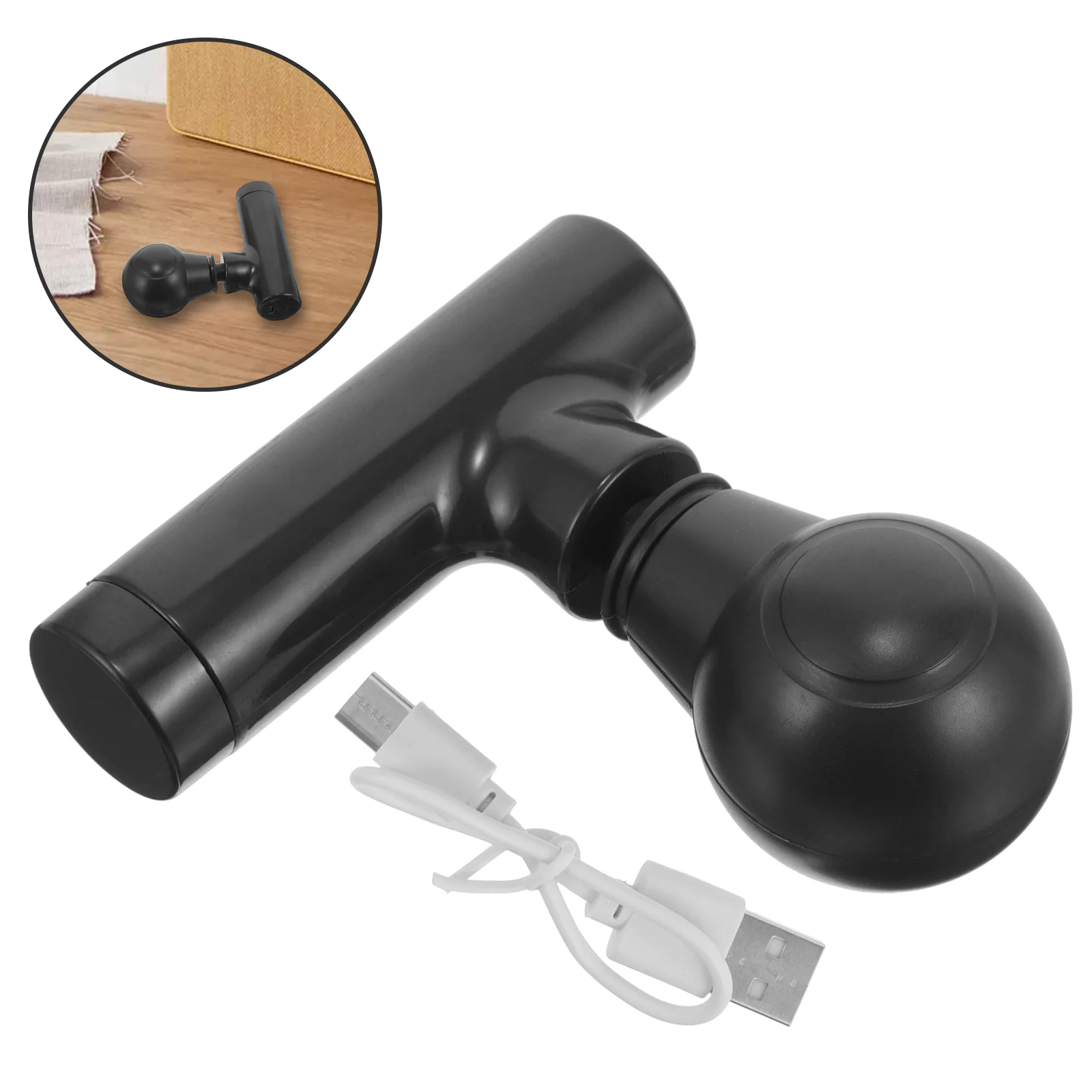 

Mini Massager Fascia Small Handheld Device Electric Muscle Body Massaging Tool Black Household Back