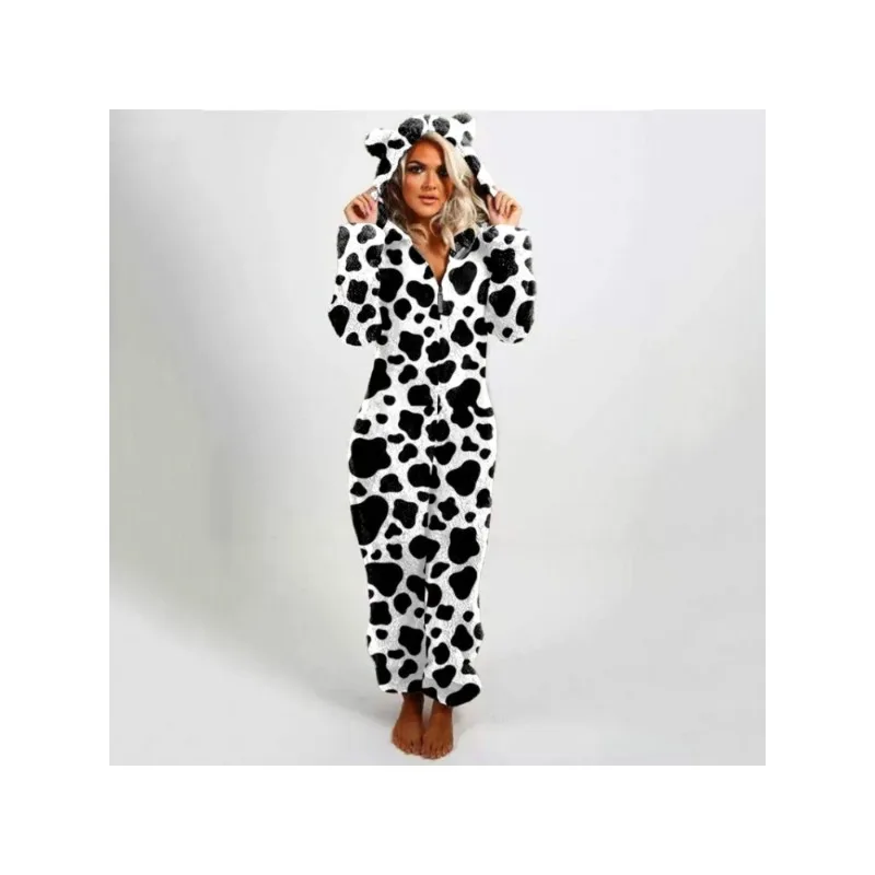 

Женский флисовый комбинезон с капюшоном, приталенный, в клетку, двусторонний, 2026 – Хит продаж в европейской и американской повседневной одежде