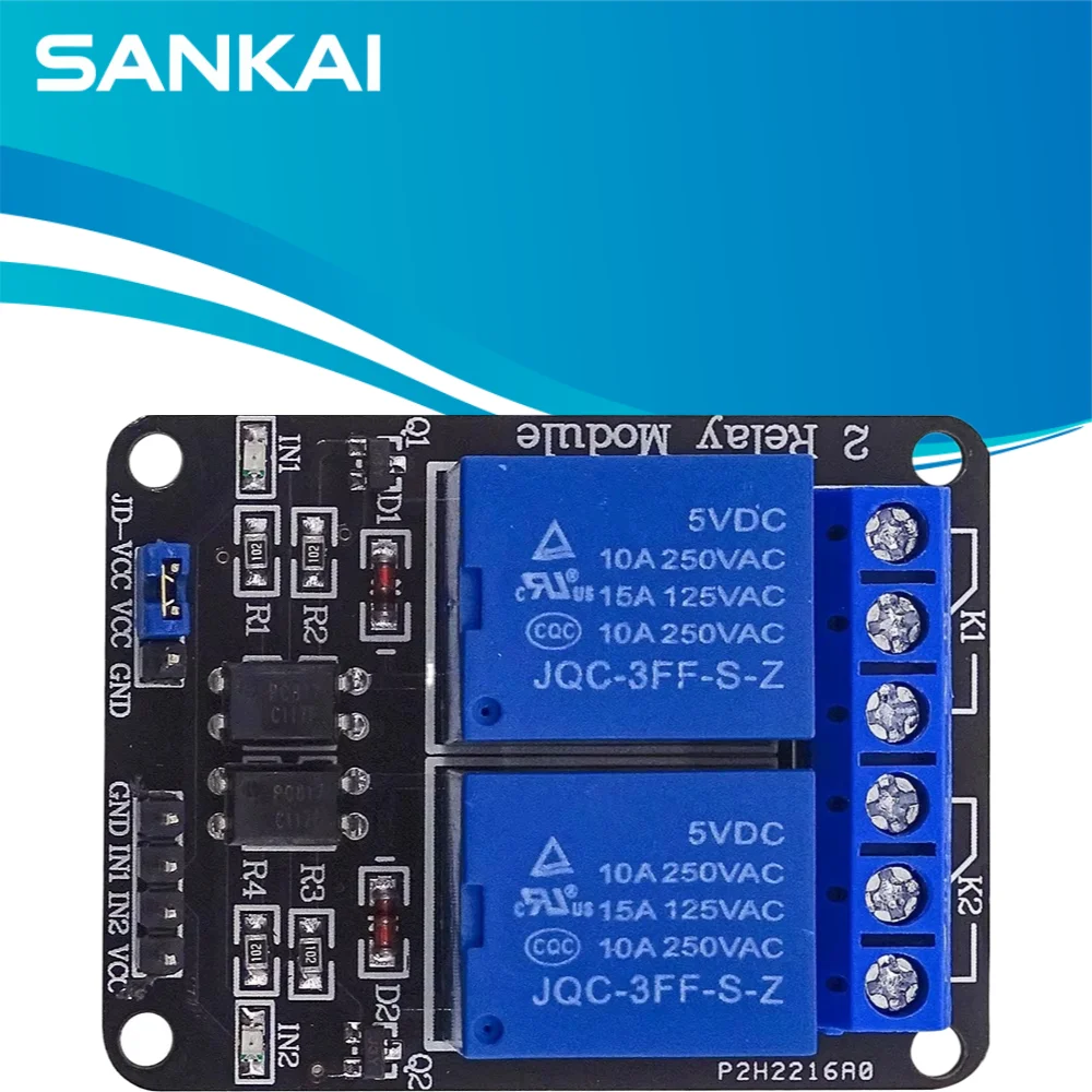 10Pcs Raspberry Pi 2-Ch Relay Module, 5V/12V HAT Shield Board