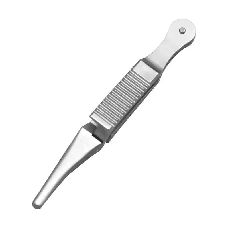 Reinforced stainless steel microvascular clamp