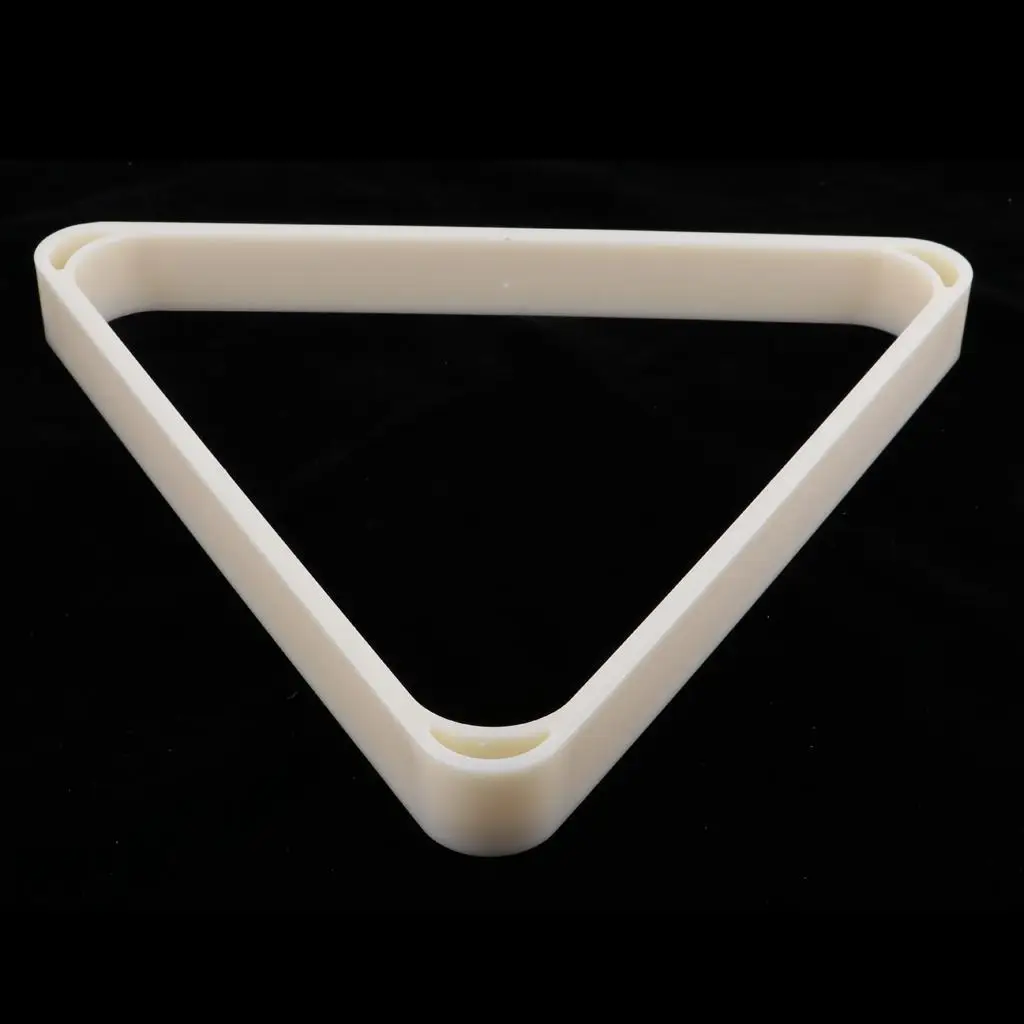 Heavy Duty Standard Resin 8-Ball Triangle Rack for Billiards Snooker Red White