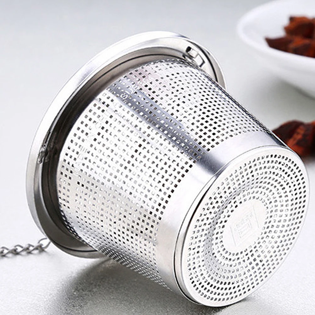 

1Pc Stainless Steel Tea Infuser Portable Seasoning Filter Easy To Use For Loose Leaf Tea