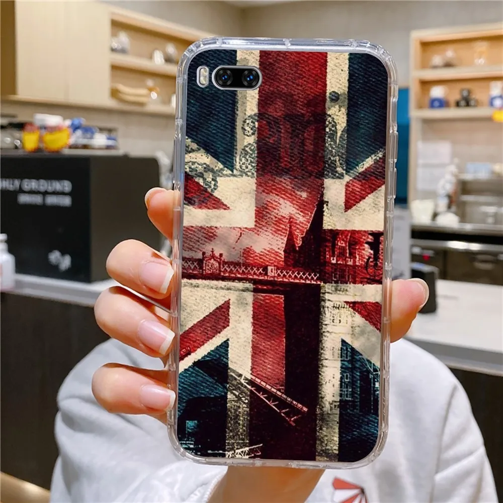 England B-British Uk F-Flag Phone Case For Huawei Mate P10 P20 P30 P40 P50 Smart Z Honor 50 60 70 Pro Lite Transparent Case