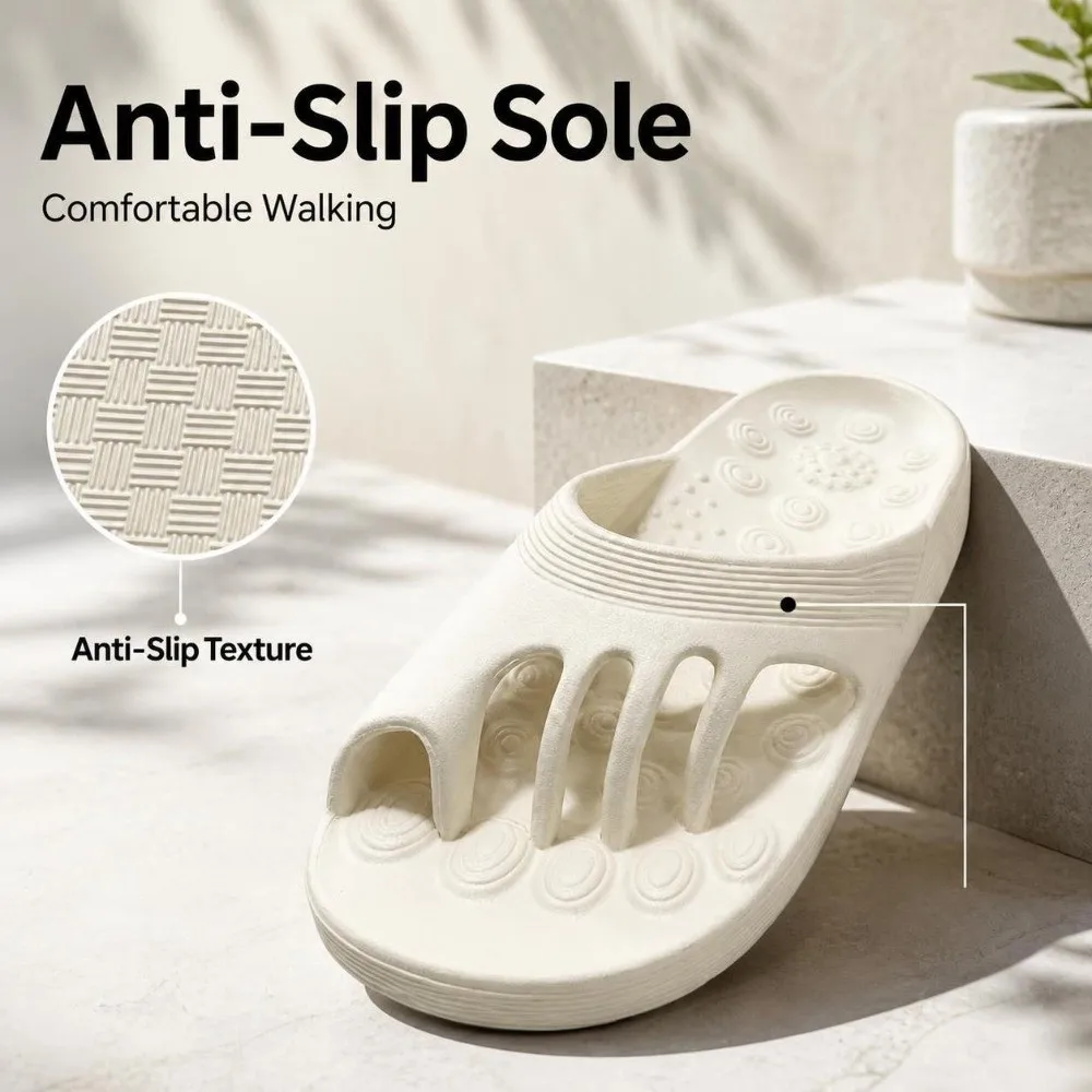 Bunion Relief Five Toe Separator Slippers Massage EVA Arch Support Slippers Non-Slip Open-toe Bunion Friendly Slippers Unisex