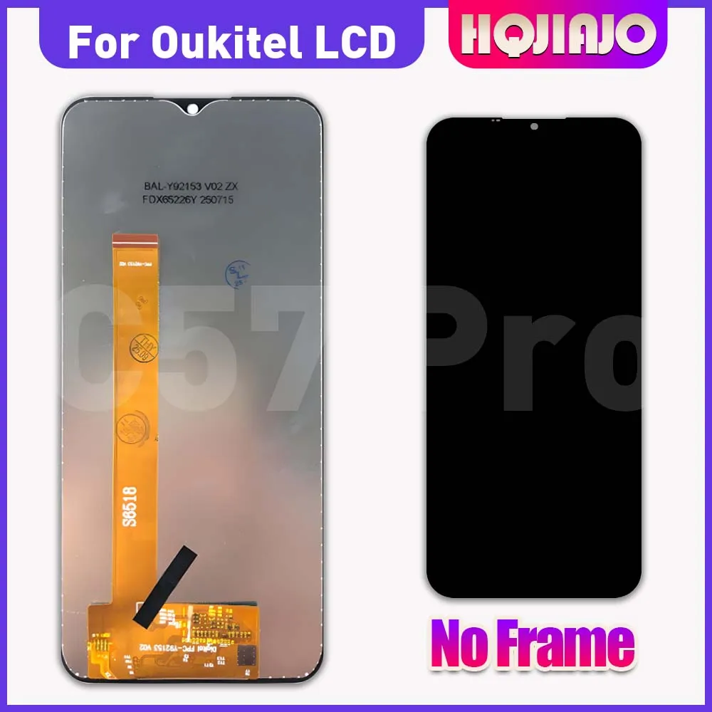 

Original 6.52'' LCD Display Touch Screen Digitizer For Oukitel C57 pro Replacement Repair c57 pro Assembly Parts