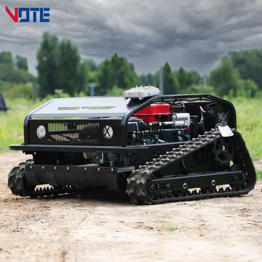 Agricultural Machinery Miniature Crawler Electric Home Robot Ride Sickle Bar Green Remote Control Lawn Remote Mower Customized