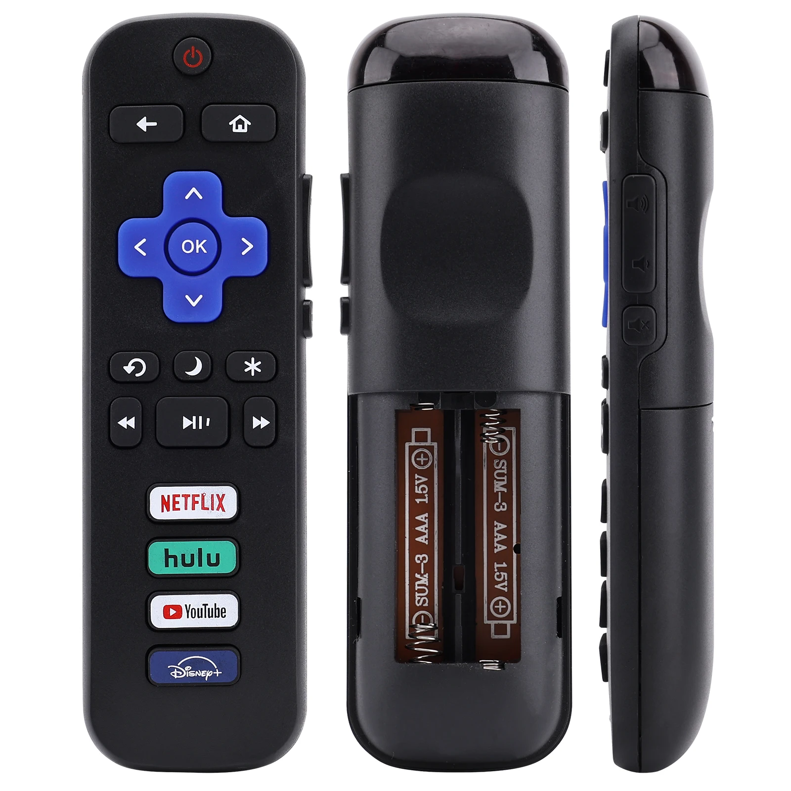 Ersatz-Roku-TV-Fernbedienung für TCL Roku Hisense Roku Onn Roku und Philips Roku Smart-TVs, nicht für Roku Stick und Box