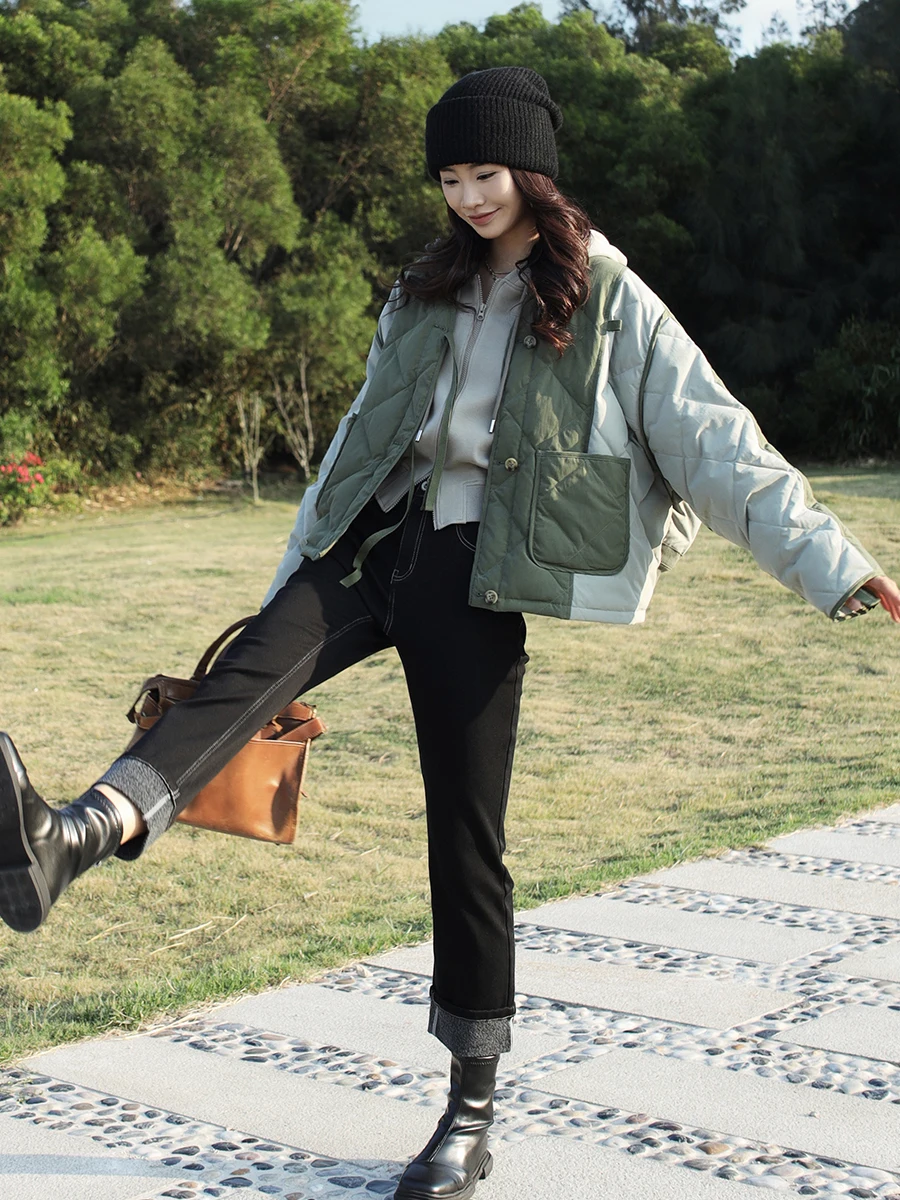 

Оригинальная цветная укороченная куртка-жакет с уникальным дизайном для женщин: универсальная, легкая, модная, свободная верхняя одежда