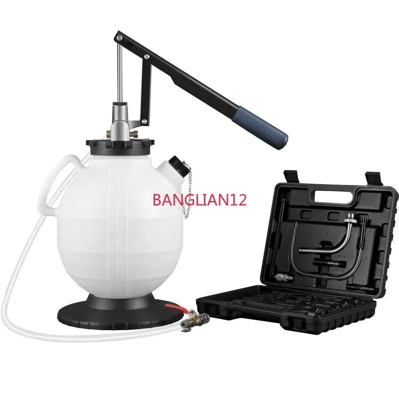 

7.5L Transmission Fluid Pump ATF Fluid Transfer Filler with Control Valve & 15 Common Adapters Kit for Oil Replacement