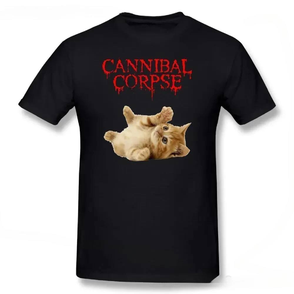 New fashion Cannibal Corpse Cat  Print Cotton Men‘s T-Shirt  And men Tee Clothing Casual O-Neck Short Sleeve Streetwear T-Shirt